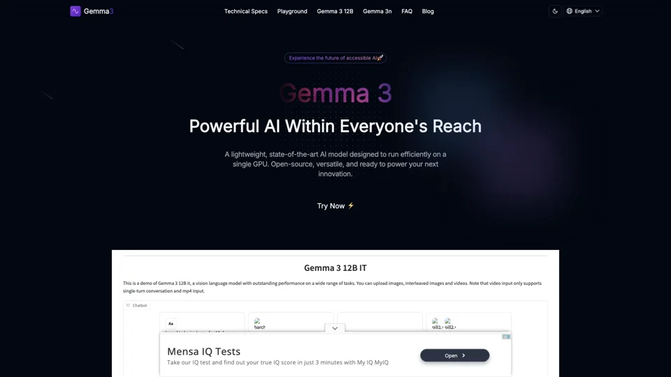 Gemma 3 | Powerful Lightweight AI Model | Try Free