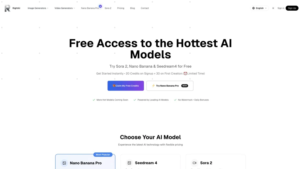 RightAI Free: Create AI Videos & Images Now! | AI Generator | RightAI