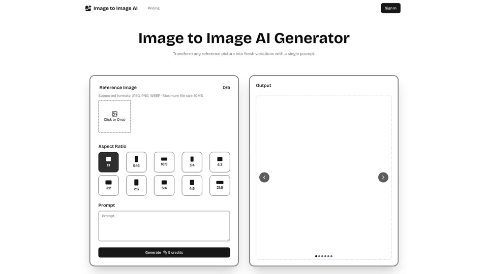Image to Image AI – Free AI Image-to-Image Generator