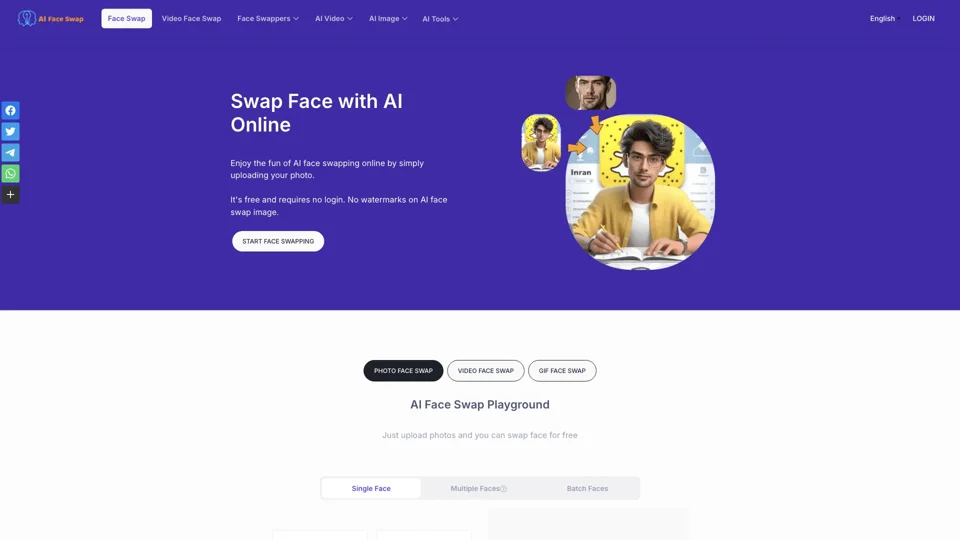 Free AI Face Swap Online (No Sign-up)
