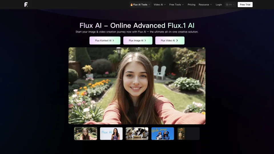 Flux AI: Free Online Flux Kontext, Flux.1 AI Image Generator