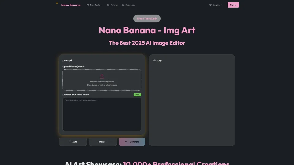 Free Nano Banana, the Best 2025 AI Image Editor
