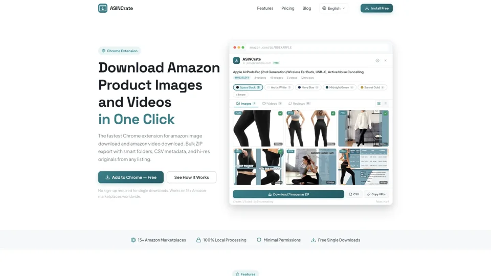 Amazon Image Download & Video Download — Free | ASINCrate