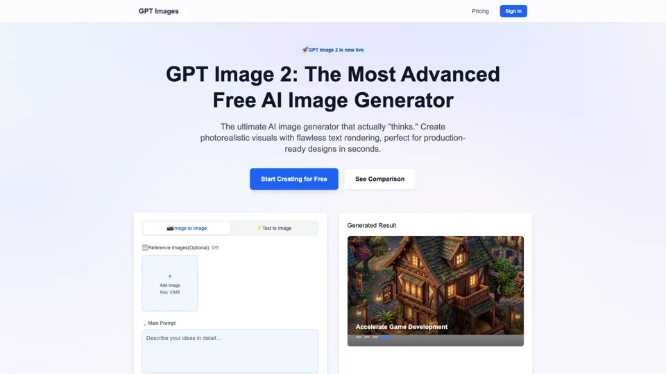 GPT Image 2 Online| Free, Fast & Unlimited AI Image Creation