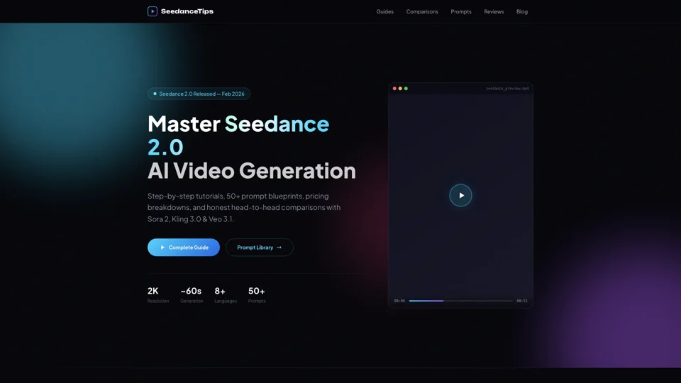 SeedanceTips — Seedance 2.0 Tips, Tutorials & Reviews