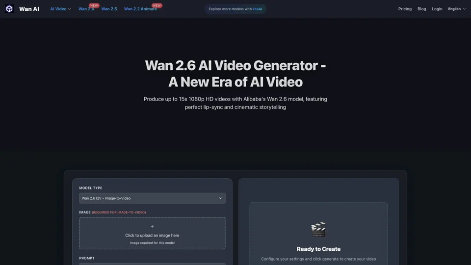 Wan 2.2 AI Video Generator - Alibaba's Advanced Models